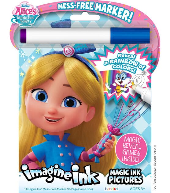 Bendon Imagine Ink Set of 6 – Mess-Free Coloring Books for Girls