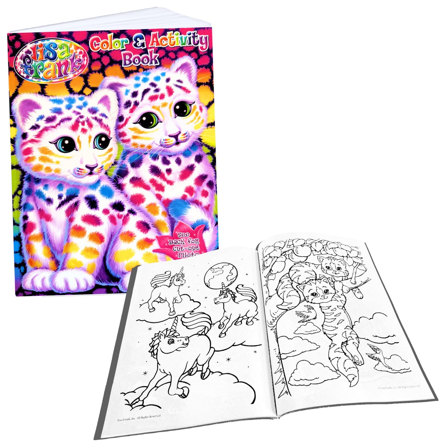 Bendon Lisa Frank Coloring Book & Stickers Activity Set | Coloring Book, Stickers, Door Hanger