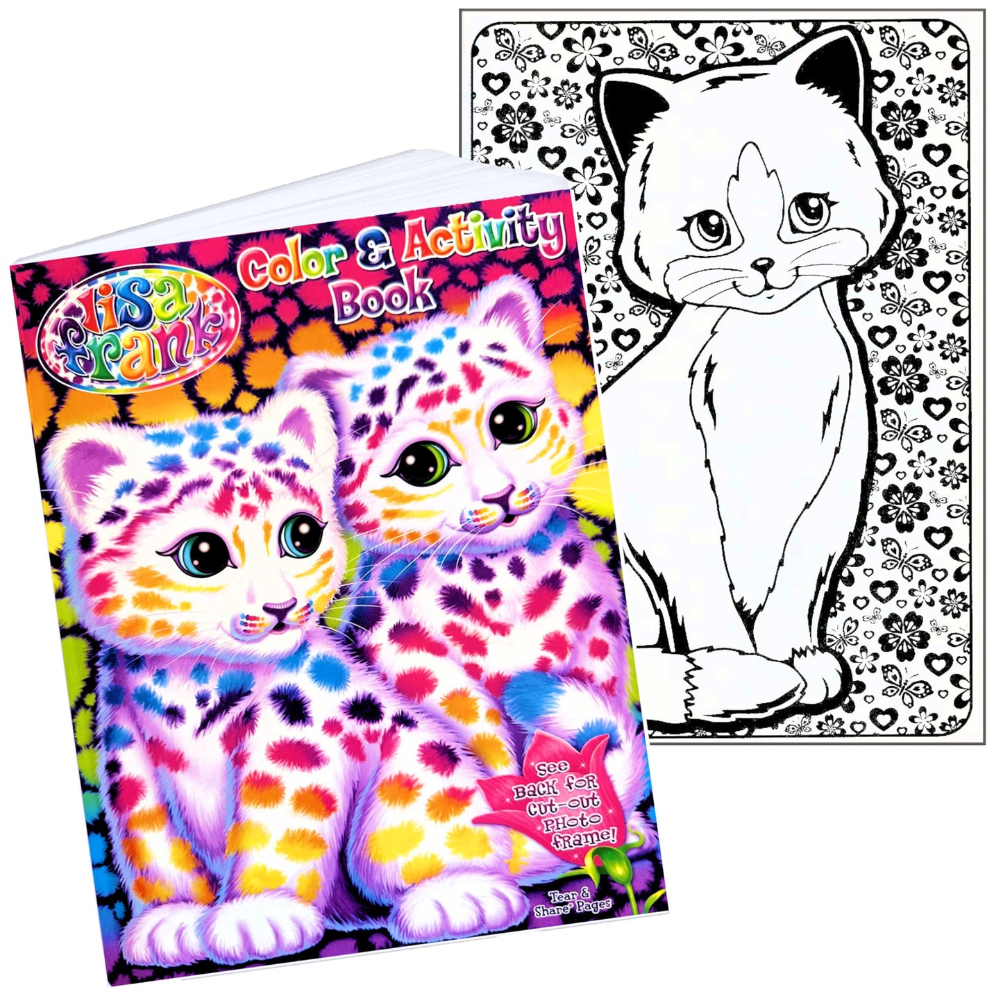 Bendon Lisa Frank Coloring Book & Stickers Activity Set | Coloring Book, Stickers, Door Hanger
