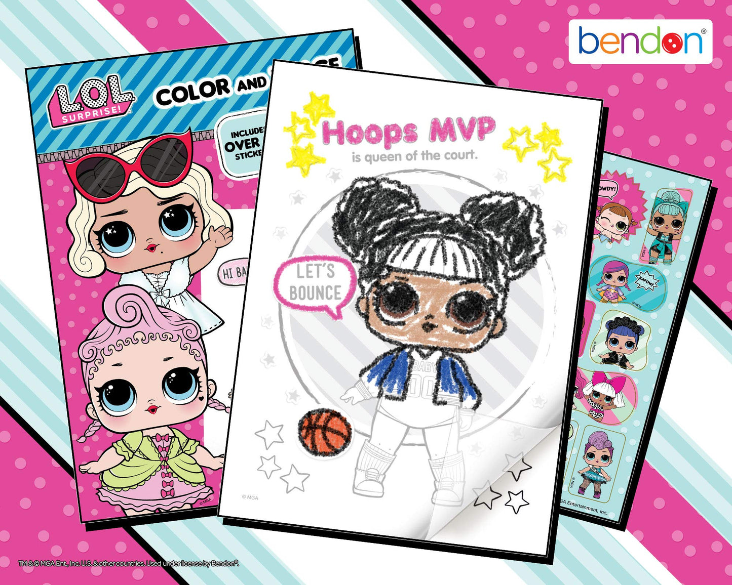 Bendon L.O.L. Surprise! Color & Trace Activity Book 42756 – Multicolor