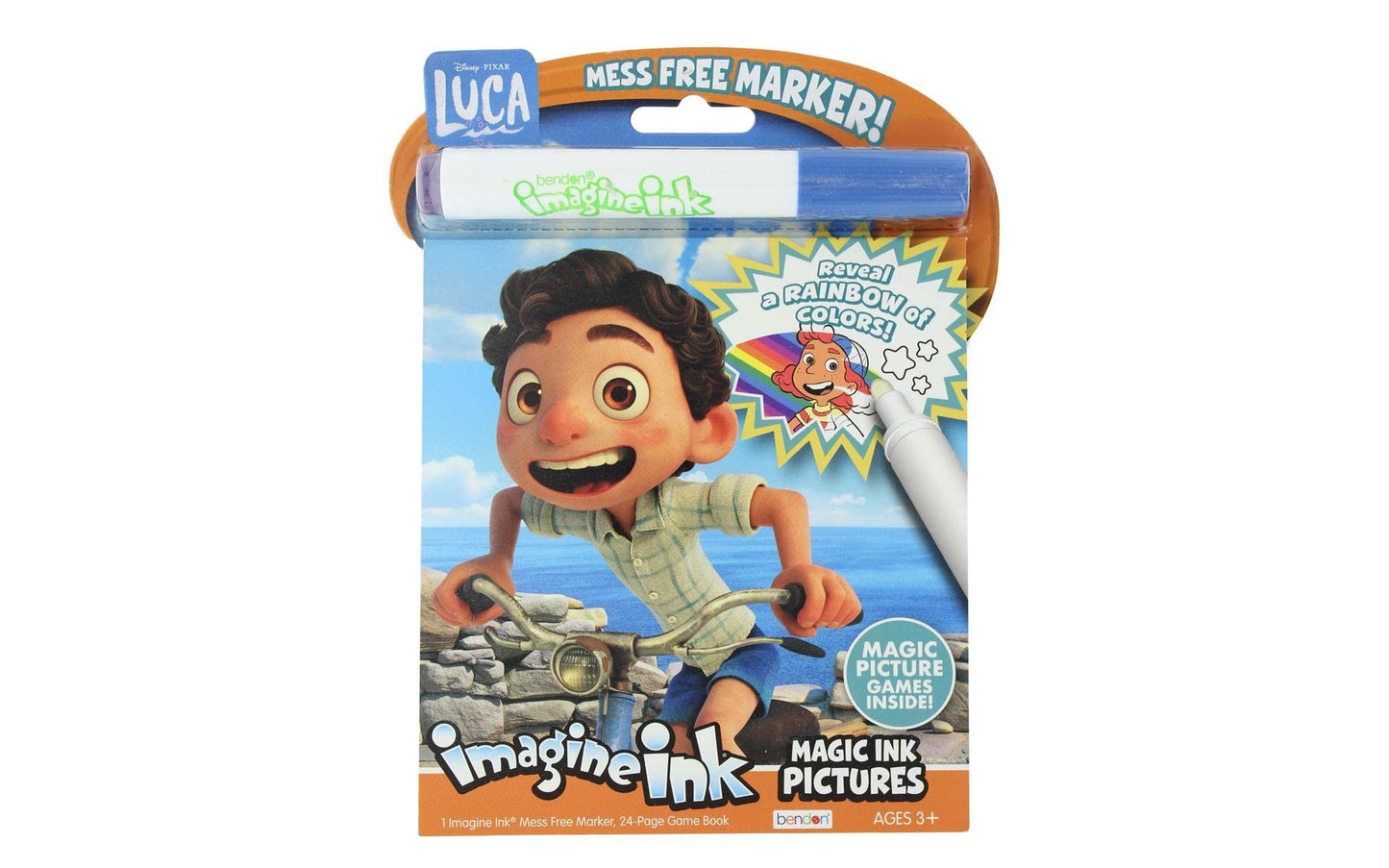 Bendon Luca 24-Page Imagine Ink Coloring Book with Mess-Free Marker