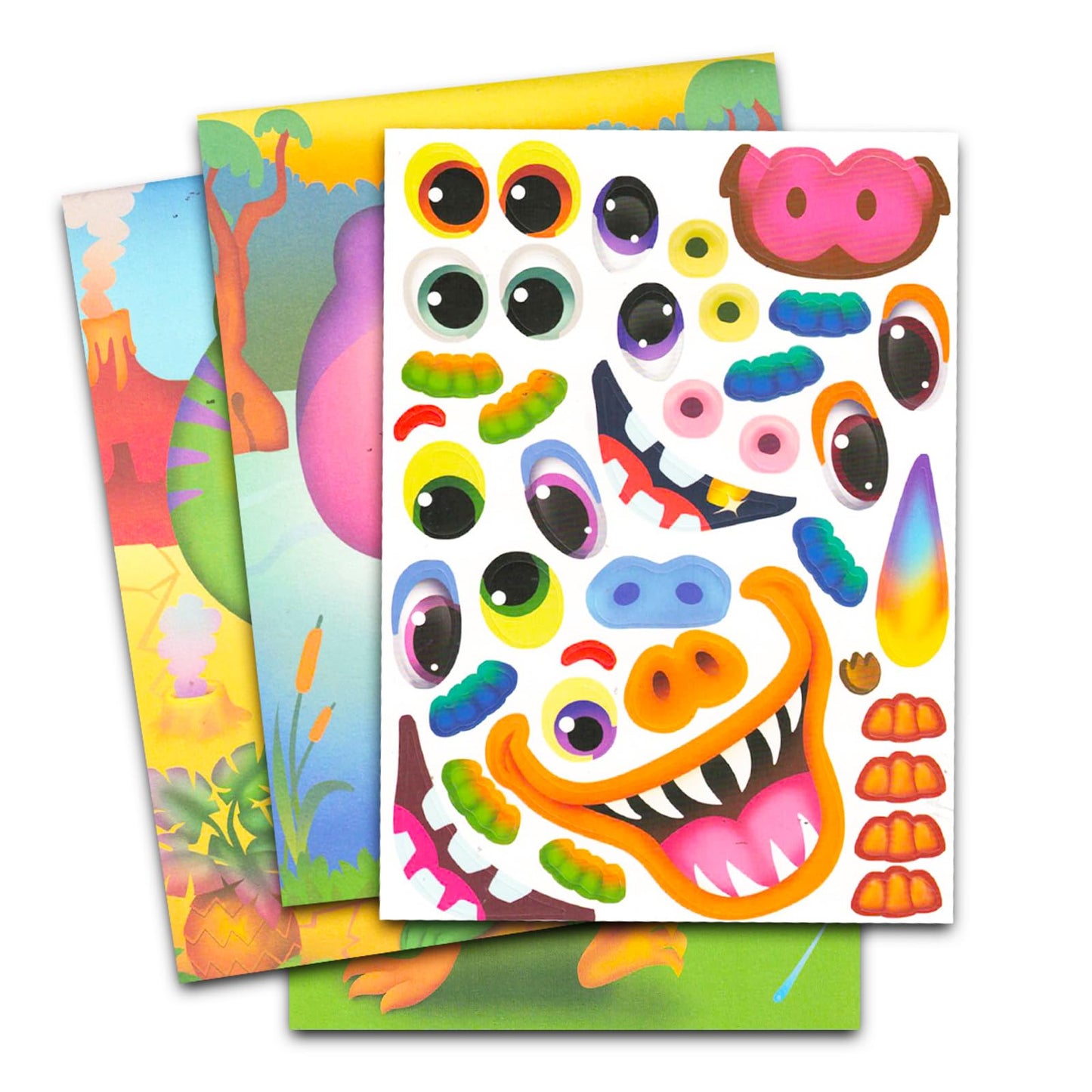 Bendon Make a Face Sticker Books Set – 3 Deluxe Sticker Books with 1,000+ Stickers