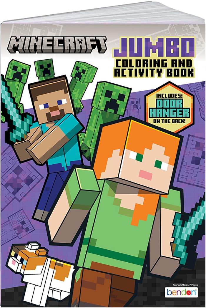 Bendon Minecraft Coloring Book – Officially Licensed Pixel Art & Activity Book