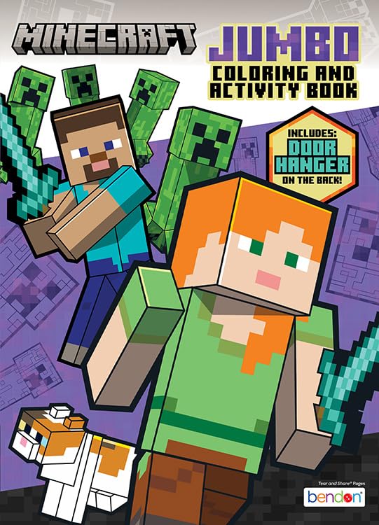 Bendon Minecraft Coloring Book – Officially Licensed Pixel Art & Activity Book