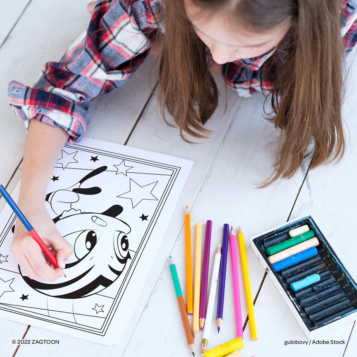 Bendon Miraculous Color & Trace Coloring Book – 48 Pages, 30+ Stickers, Tracing Sheets (Licensed) 52562