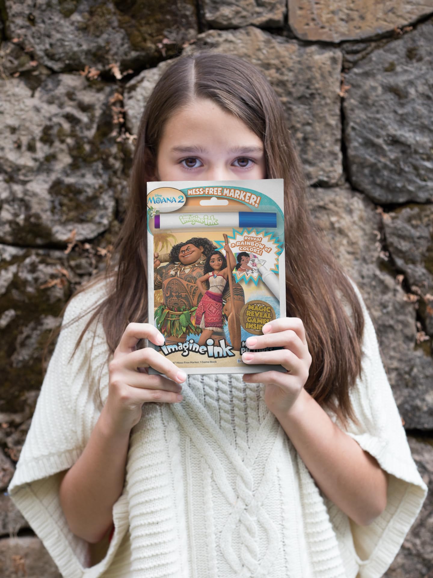 Bendon Moana 2 Imagine Ink – Mess-Free Coloring Book & Marker Set (Officially Licensed)