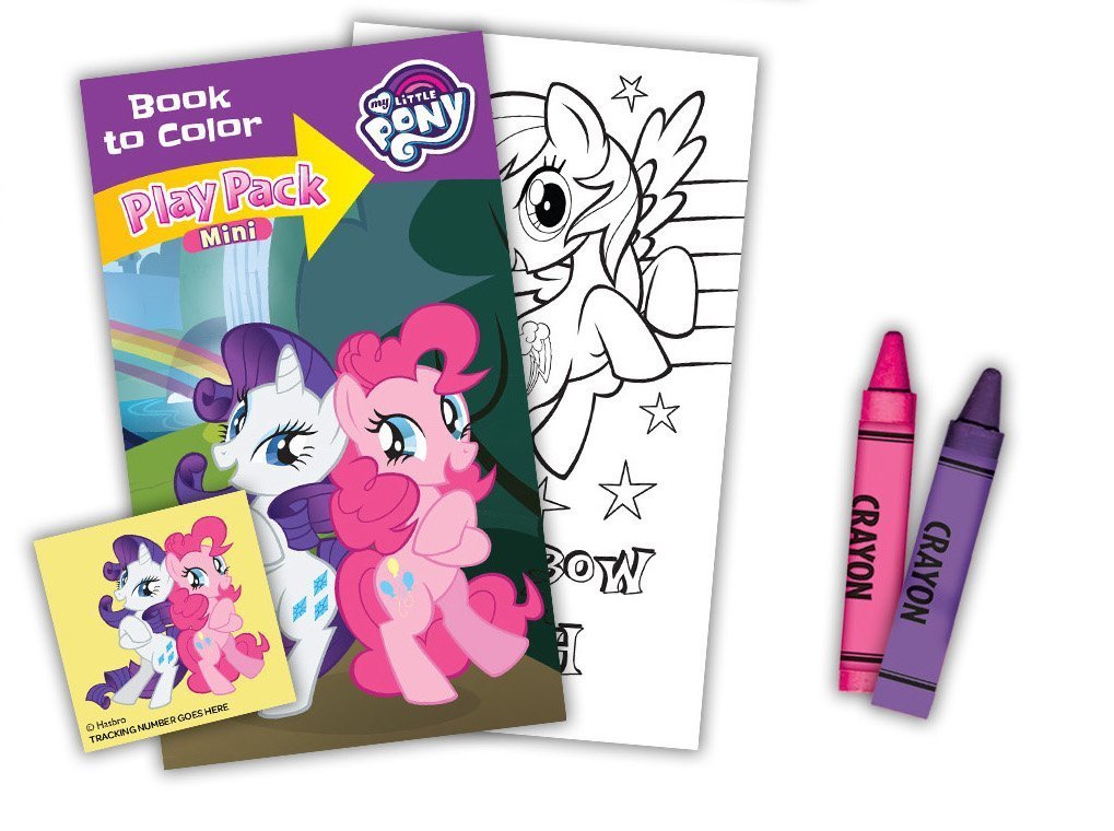 Bendon Publishing My Little Pony Classroom Prize Pack – 10 Mini Play Packs with Stickers, Coloring Books, Crayons & Tattoos