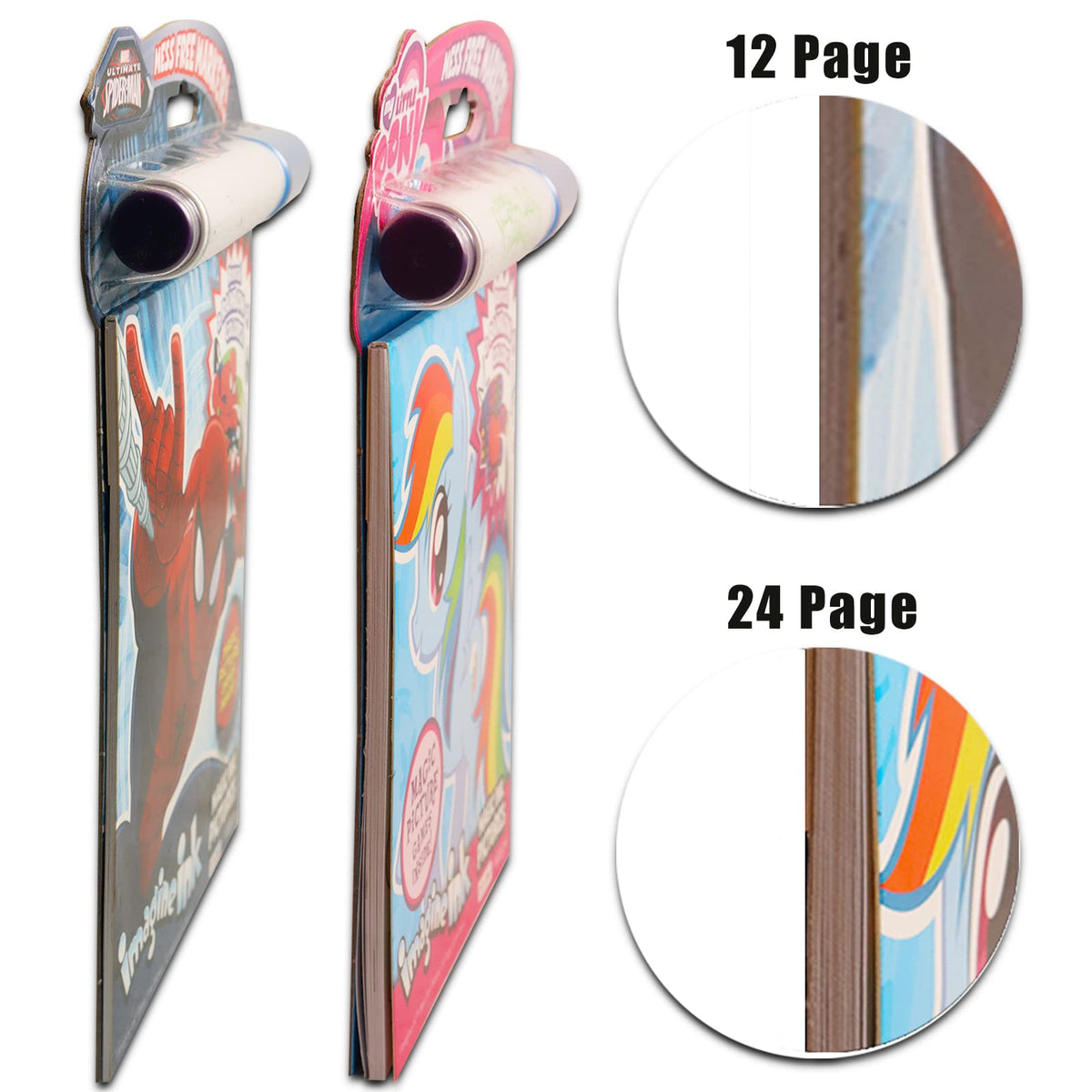 Bendon My Little Pony Imagine Ink Super Set – 3 Mess-Free Coloring Books with Water Pen