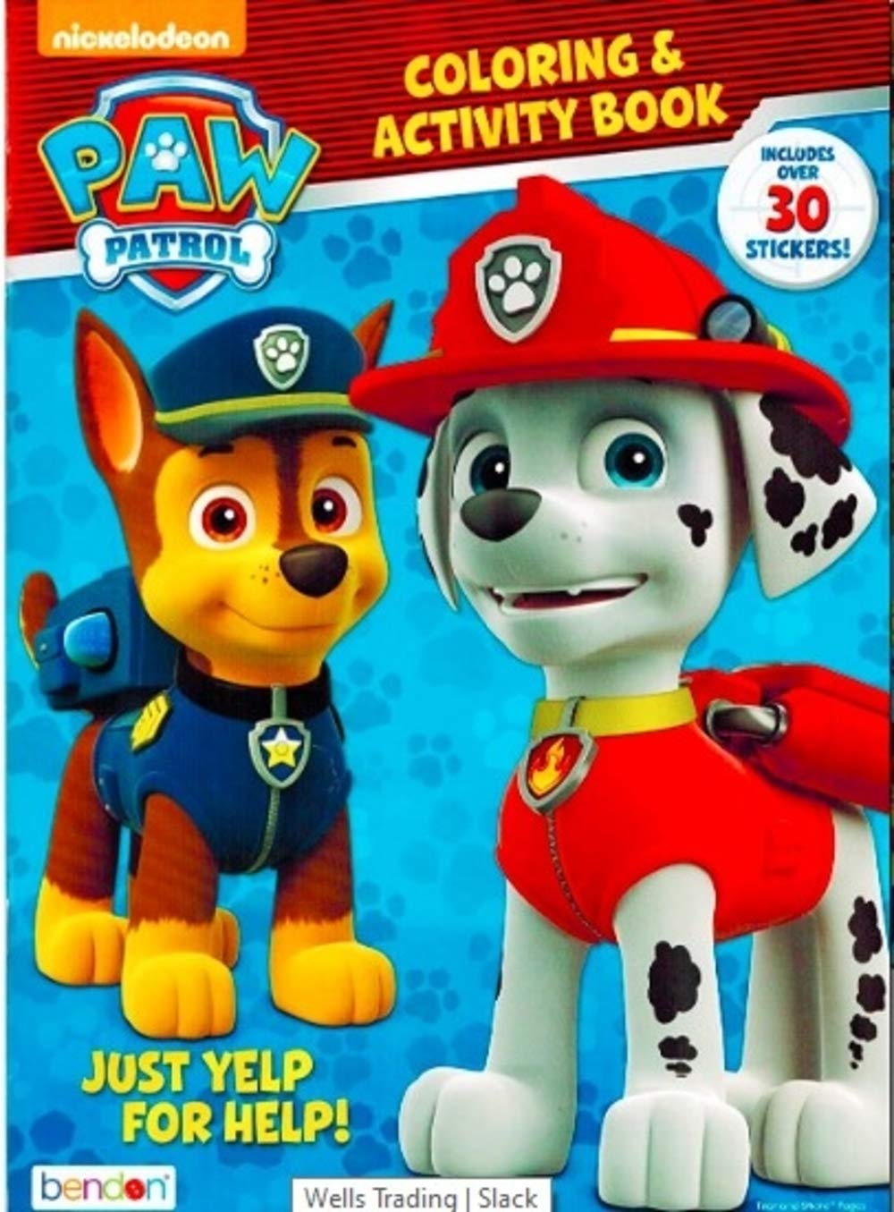 Bendon Paw Patrol Coloring Set – Activity Book with Stickers