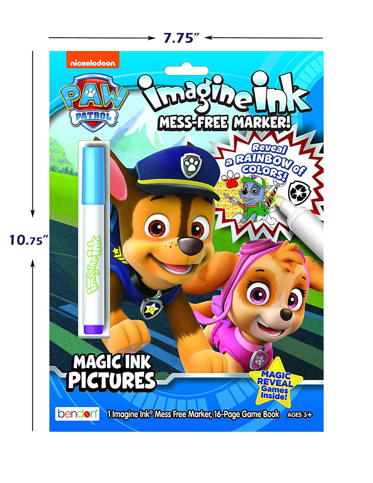 Bendon Paw Patrol Coloring Book & Sticker Activity Set for Kids – Imagine Ink, Play Pack & Stickers