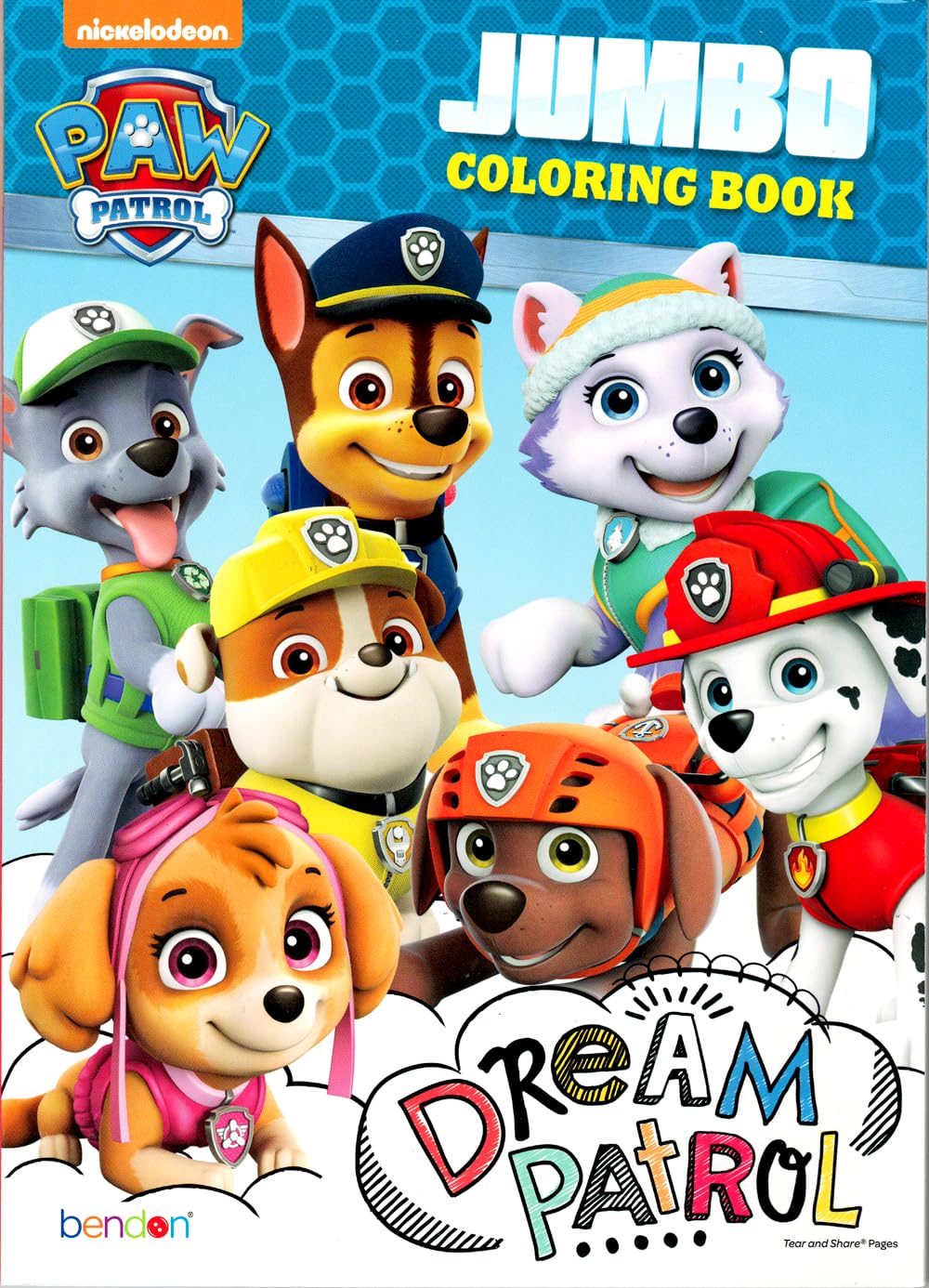 Bendon Paw Patrol Coloring Activity Book & Sticker Set – 300+ Stickers + Pop Fidget Toy