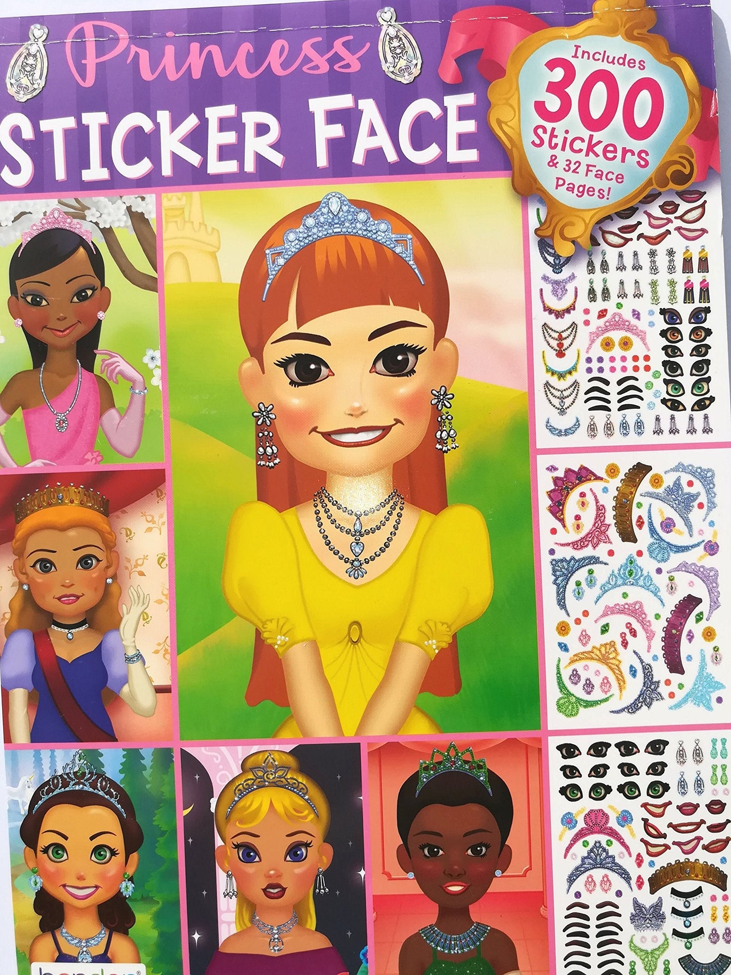 Bendon Princess Sticker Face — 300 Stickers & 32 Face Pages