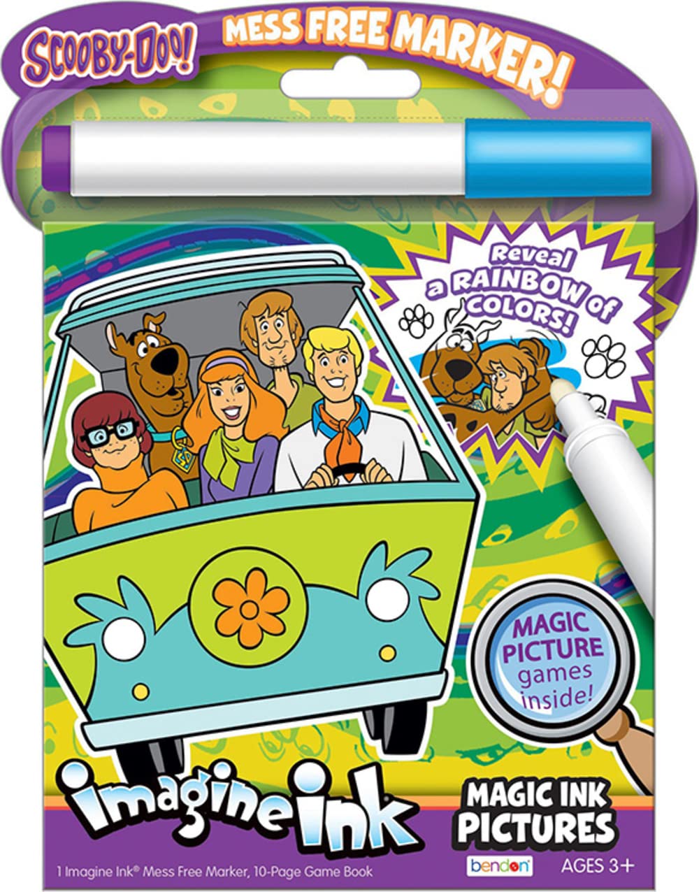 Bendon Scooby-Doo Imagine Ink – Mess-Free Coloring Book with Officially Licensed Scooby-Doo Characters