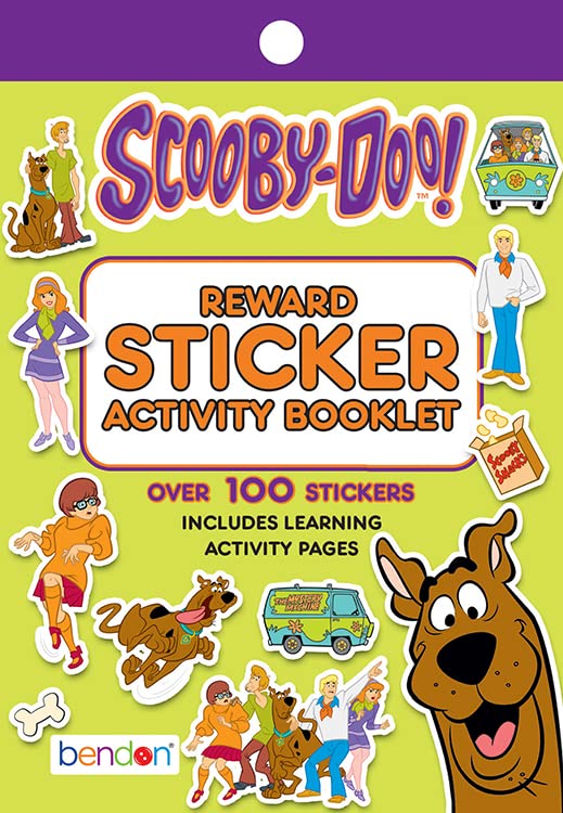Bendon Scooby Doo Stickers Pad | 4x6 Scooby Doo Coloring & Activity Book | Officially Licensed