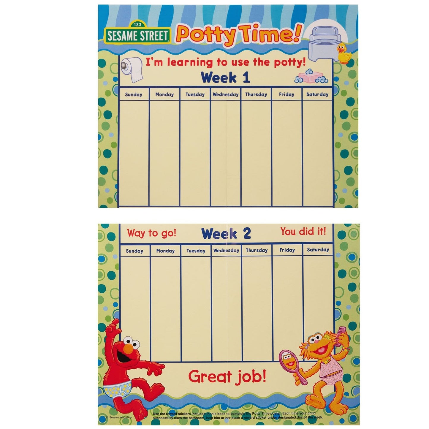 Sesame Street Potty Time Potty Training Coloring & Activity Set | Bendon Publishing