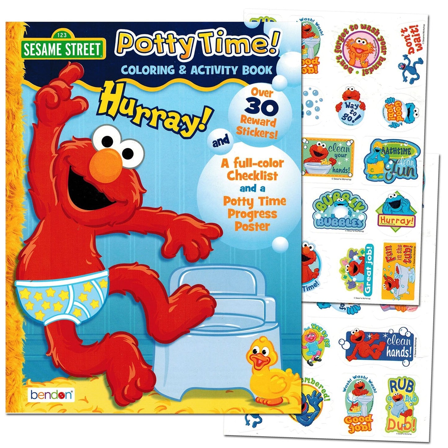 Sesame Street Potty Time Potty Training Coloring & Activity Set | Bendon Publishing