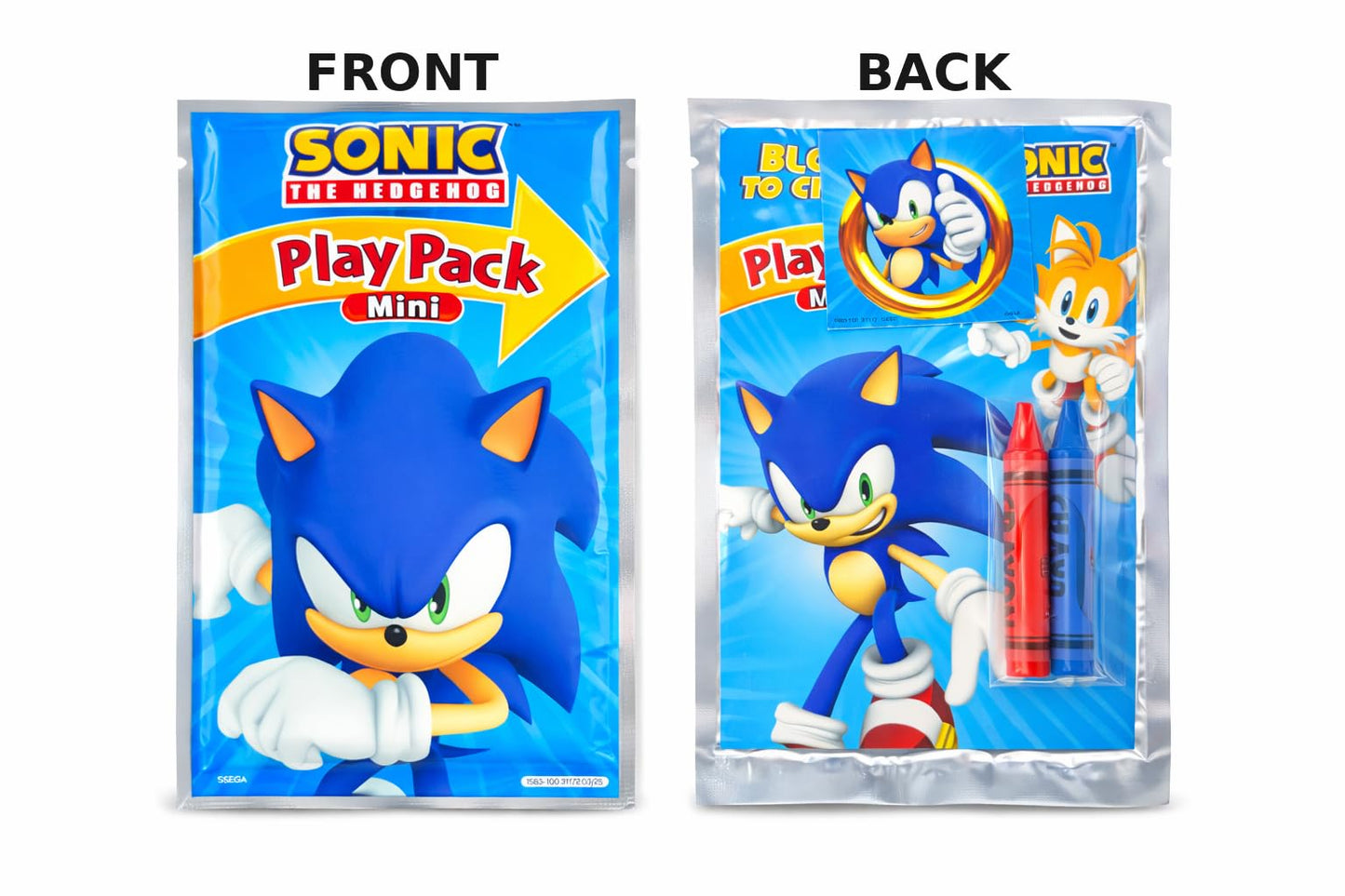 Bendon Sonic the Hedgehog Play Packs – 10-Pack Party Favors (Coloring Book, 2 Mini Crayons, Sticker) – Officially Licensed