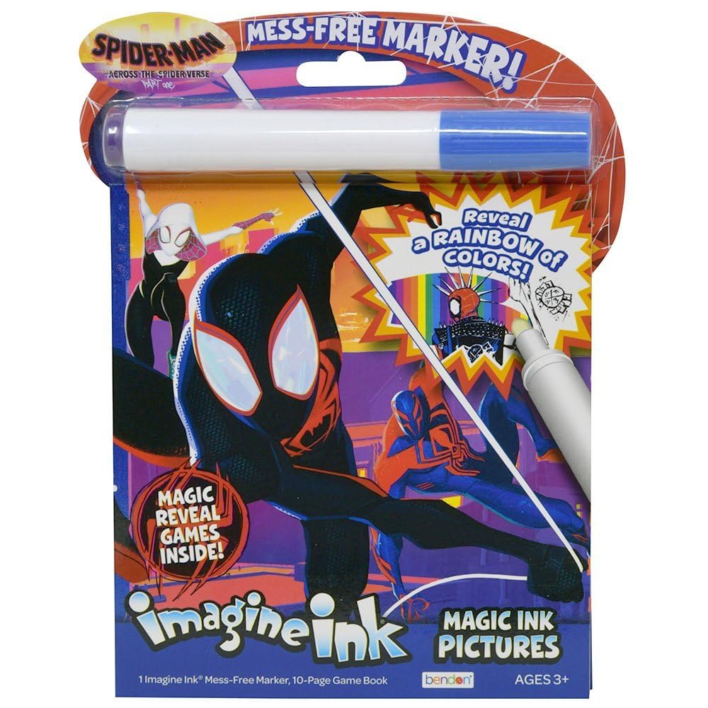 Bendon Spider-Man Across the Spider-Verse Imagine Ink Activity Book