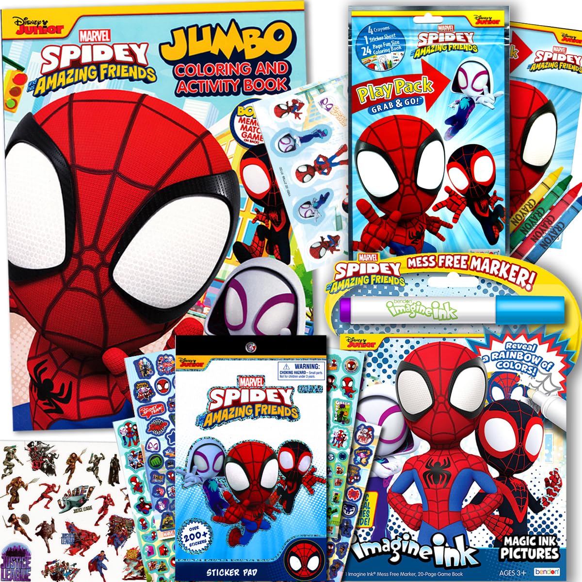 Bendon Spidey and His Amazing Friends Coloring & Activity Bundle | Imagine Ink, Stickers & More