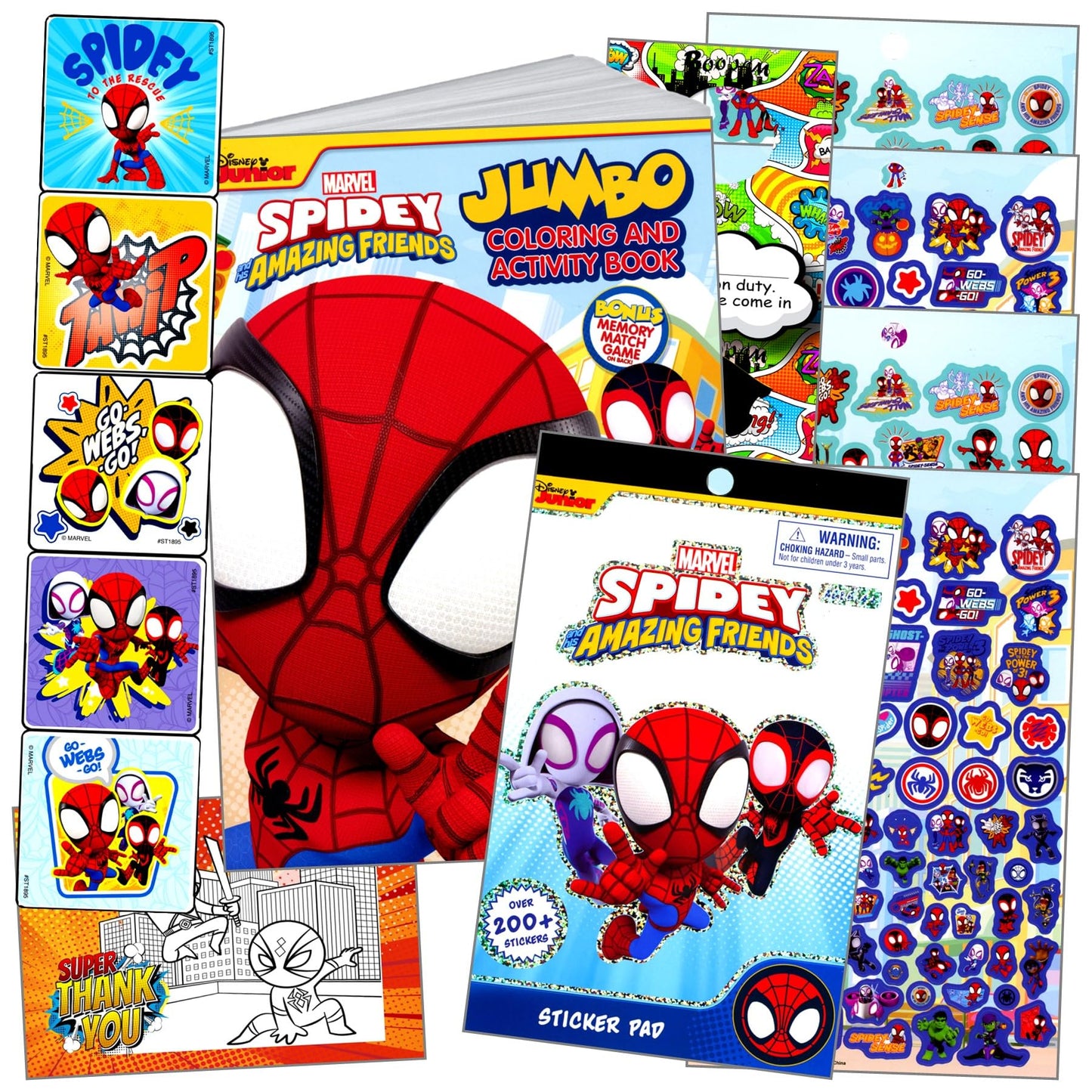 Bendon Spidey and His Amazing Friends Stickers Pack – Reward Stickers, Door Hanger & More