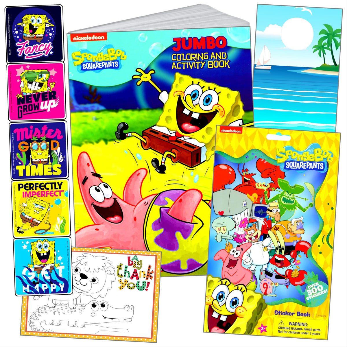 Bendon Spongebob Squarepants Coloring and Stickers Activity Set | Coloring Book, SpongeBob Stickers & More