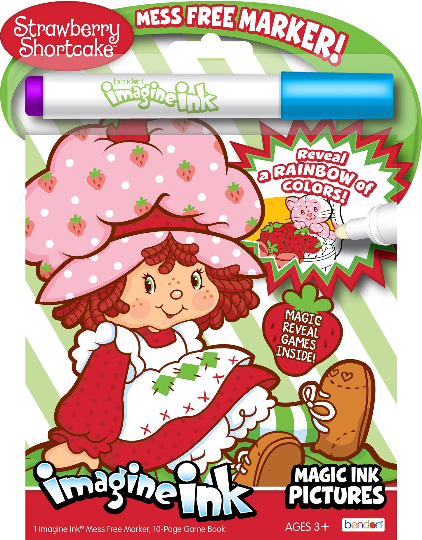 Bendon Strawberry Shortcake Imagine Ink – Mess-Free Coloring Book (Officially Licensed)