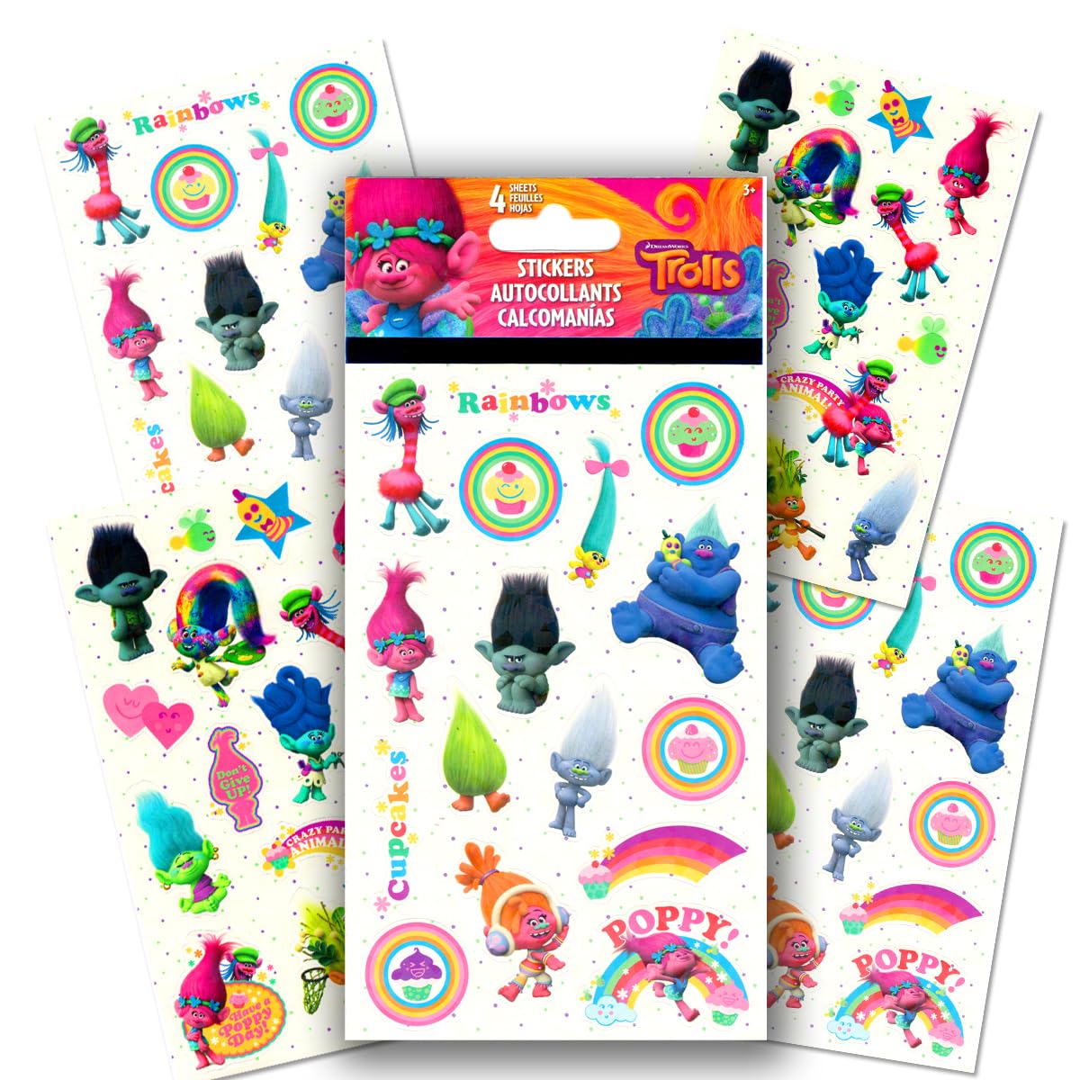 Bendon Trolls Coloring Activity Book & Sticker Set for Kids