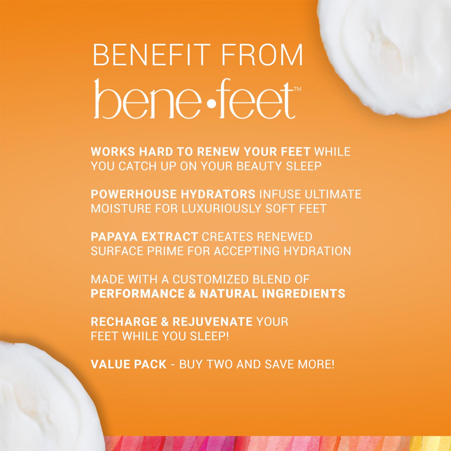Benefeet Sweet Dreams Overnight Foot Repair – 3-Pack Night Cream for Detox, Hydration & Soft Feet