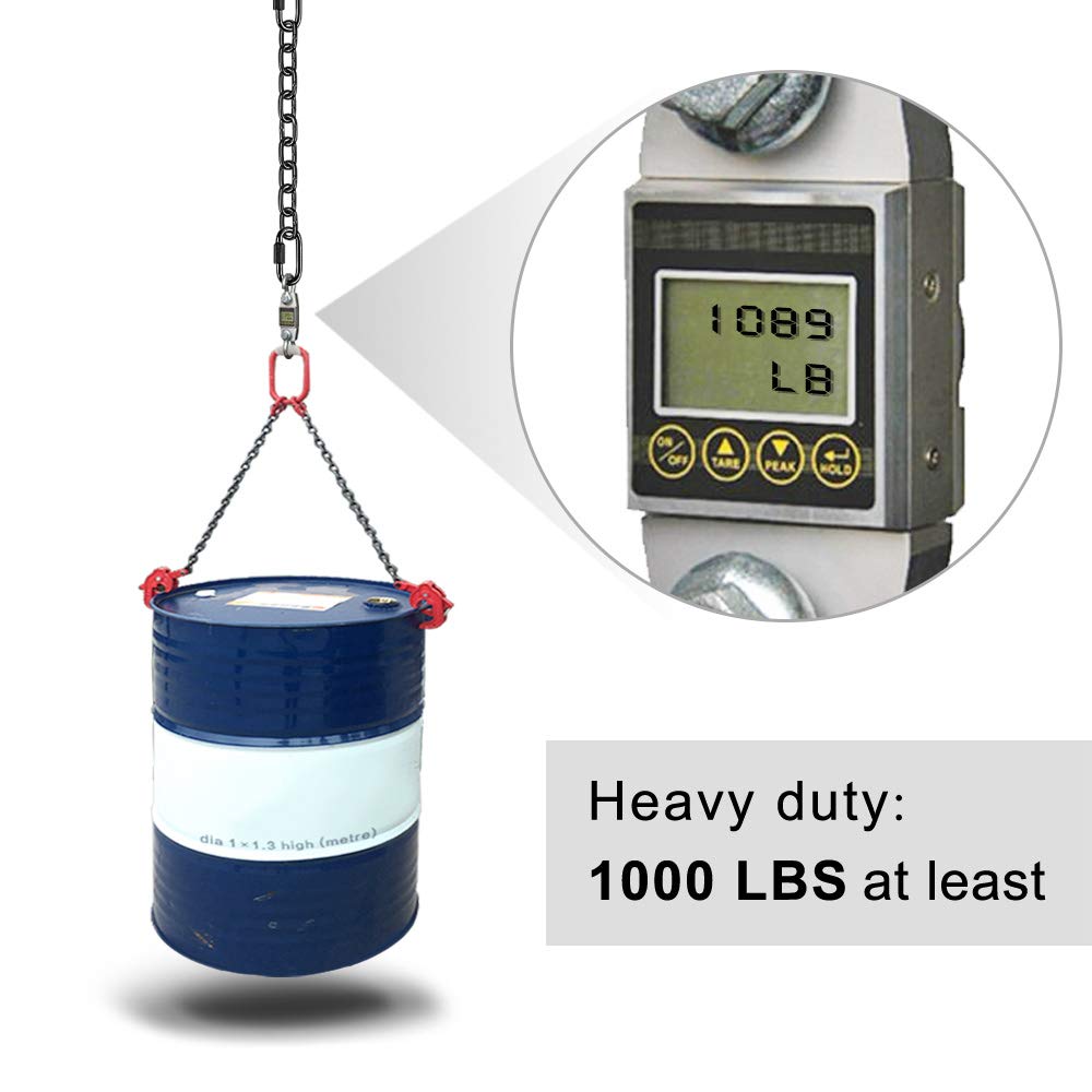 BeneLabel 2Pcs 28in Heavy-Duty Hanging Chains with 4 Carabiners — 1000 lb Capacity