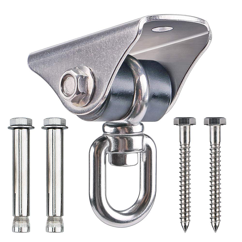 BeneLabel 360° Swivel Silent Swing Hanger — 1000 lb Ceiling Mount for Hammock Chair & Porch Swing