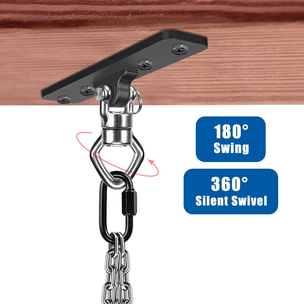 BeneLabel Ceiling Mount Swing Hanger – 900 lb Capacity, 360° Bearing, Stainless Steel