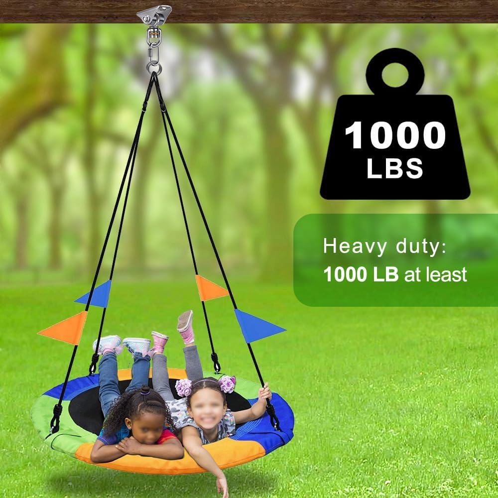 BeneLabel Stainless Steel Silent Swing Hanger with Bearing – 360° Rotation, 1000 lb Capacity