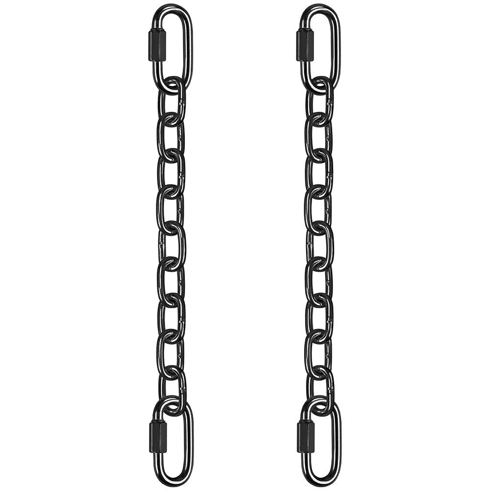 BeneLabel 2Pcs 28in Heavy-Duty Hanging Chains with 4 Carabiners — 1000 lb Capacity