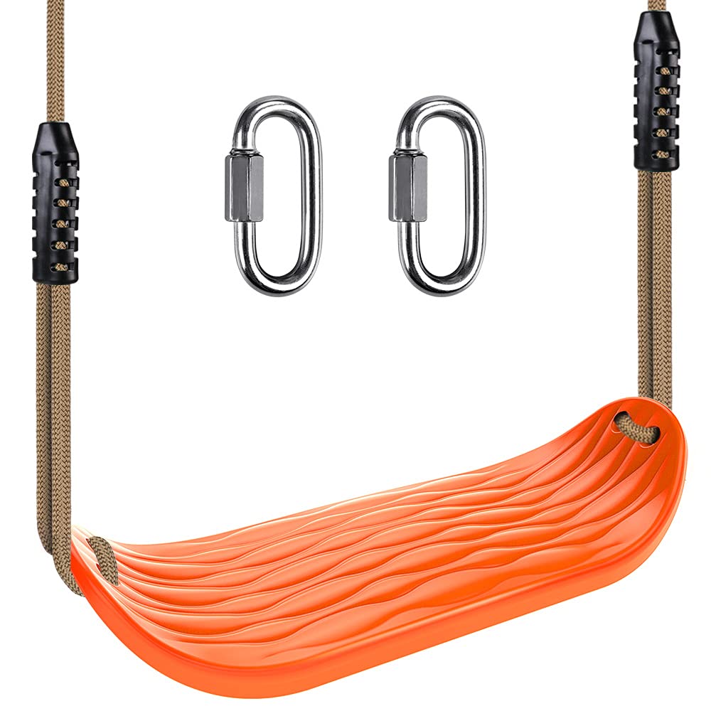 BeneLabel Non-Slip Swing Seat with Adjustable Rope & Carabiners – 220lb