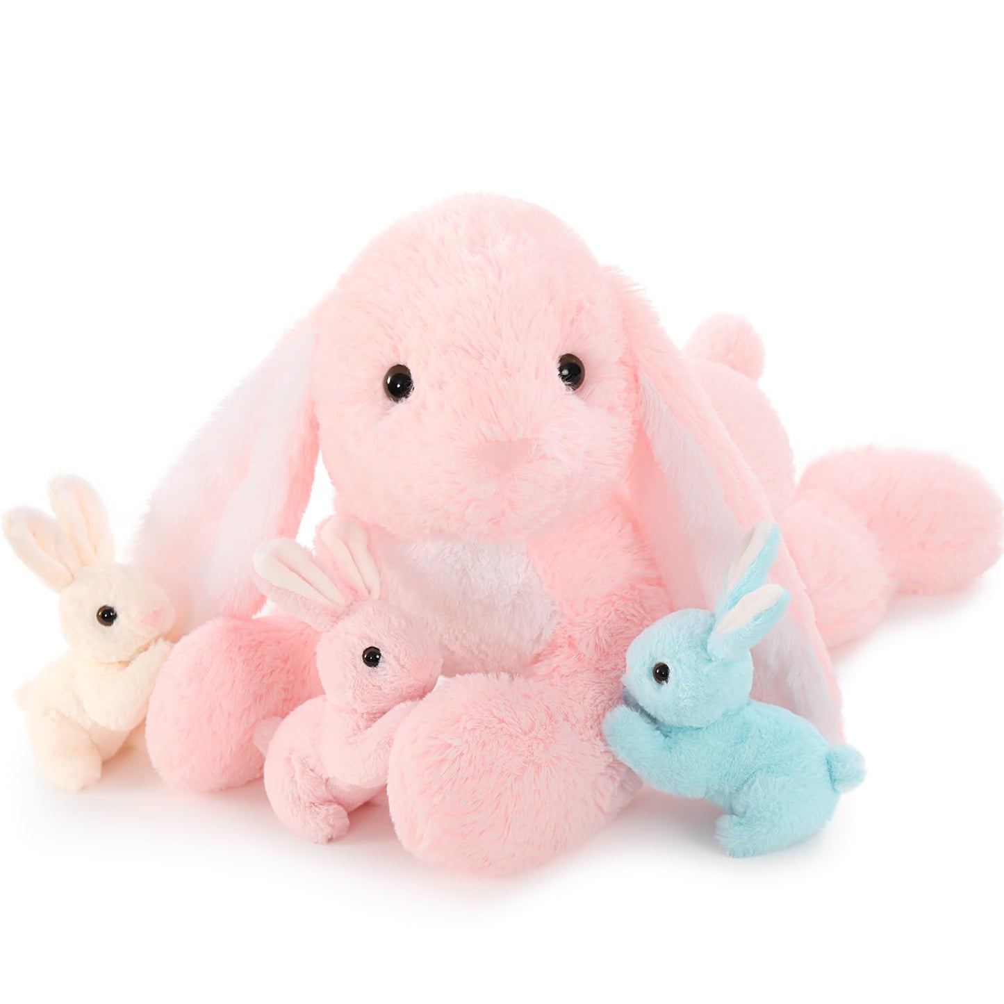 BENINY Big Pink Bunny 24in – Large Plush Stuffed Animal for Easter & Gifts