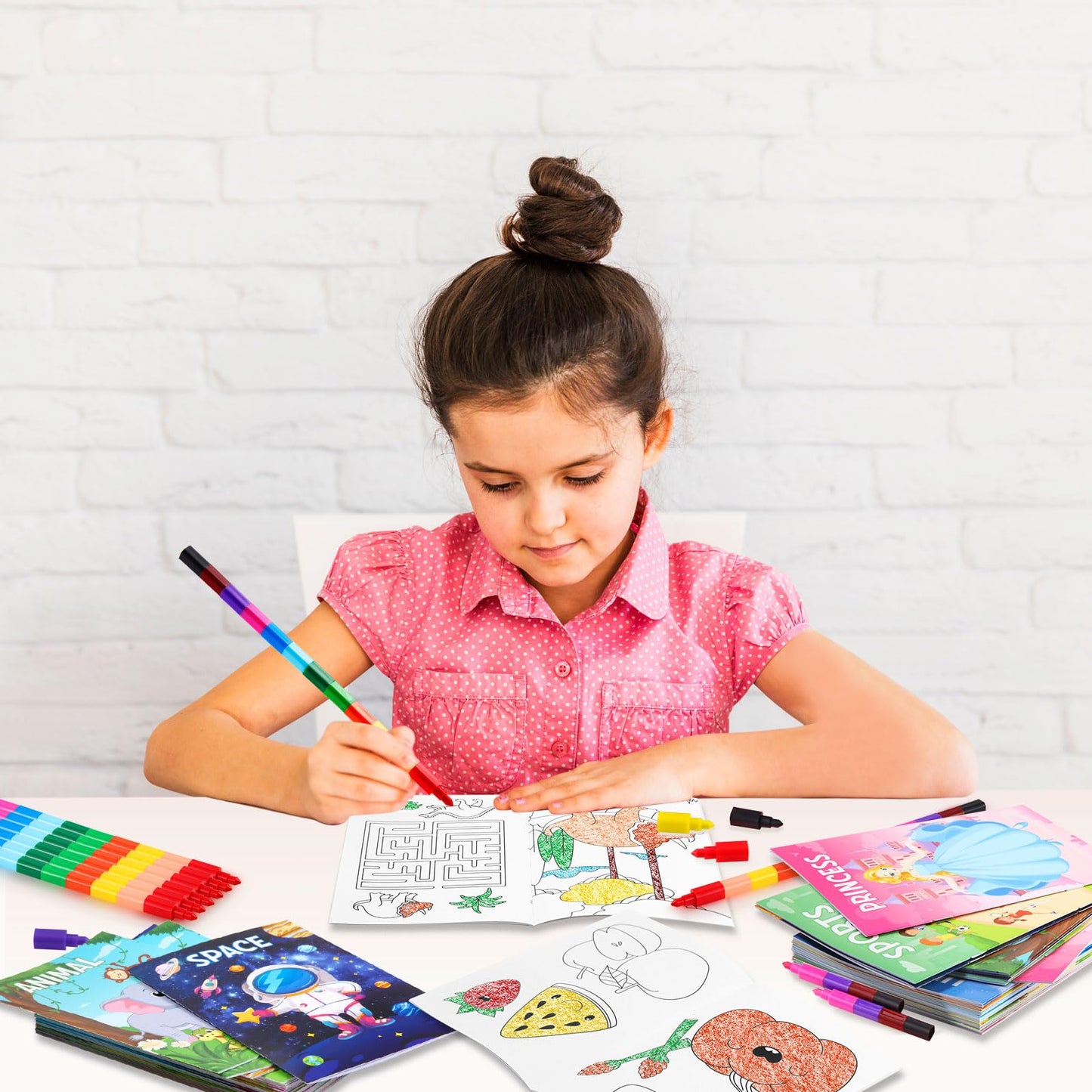 BenLouis Mini Coloring Books Bulk — 12 Styles for Kids 4–12 | Party Favors & Classroom Activities