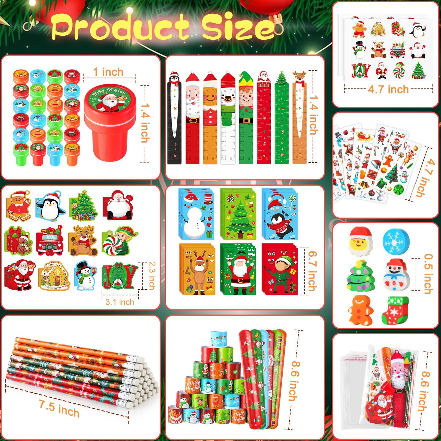 BenLouis Christmas Stationery Set – Classroom Favors (12-Pack)