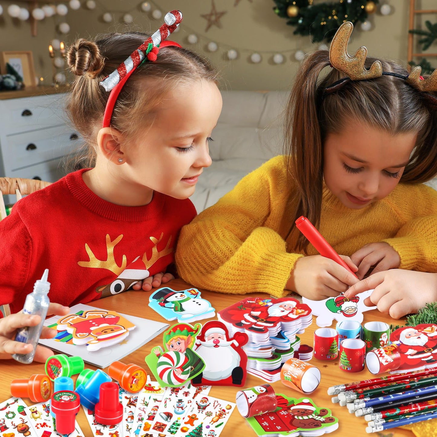 BenLouis Christmas Stationery Set – Classroom Favors (12-Pack)