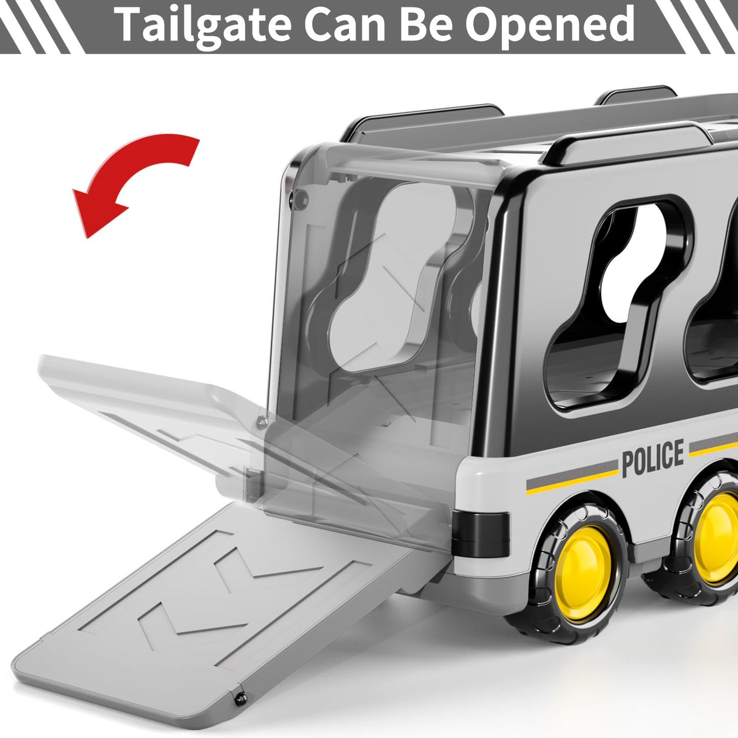 Bennol 5-in-1 Police Truck Set for Toddlers | Rescue Vehicles for Ages 1–5