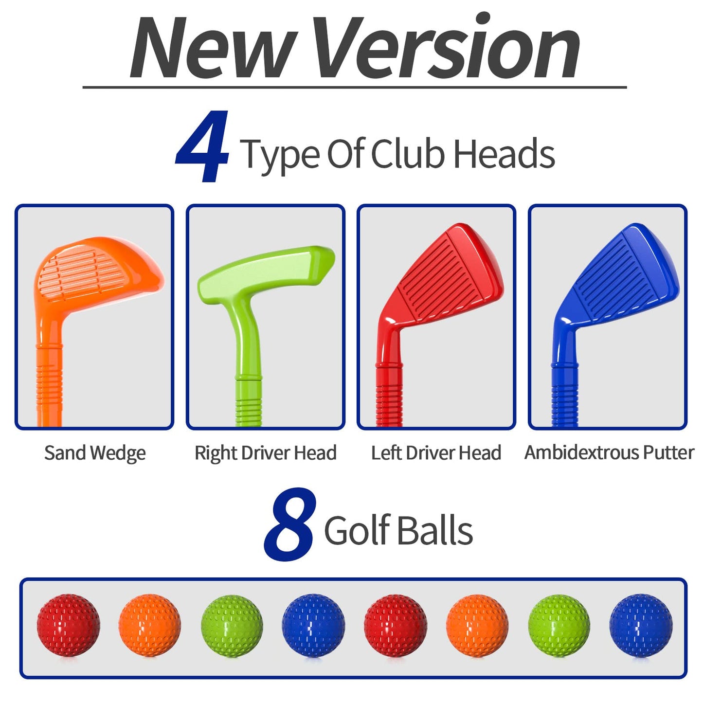 Bennol Upgraded Kids Toddler Golf Set – Indoor & Outdoor Golf Toys for 3–7 Year Olds