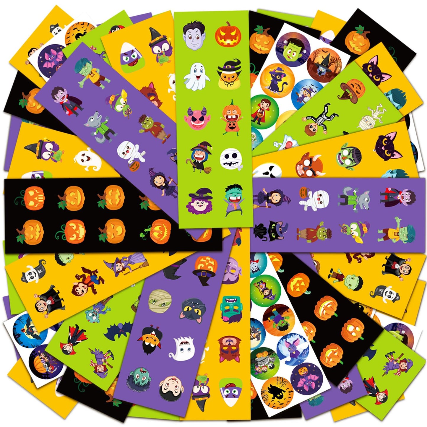 Benresive 1240 Pcs Halloween Stickers for Kids Classroom — Water Bottle Stickers & Party Favors Bulk