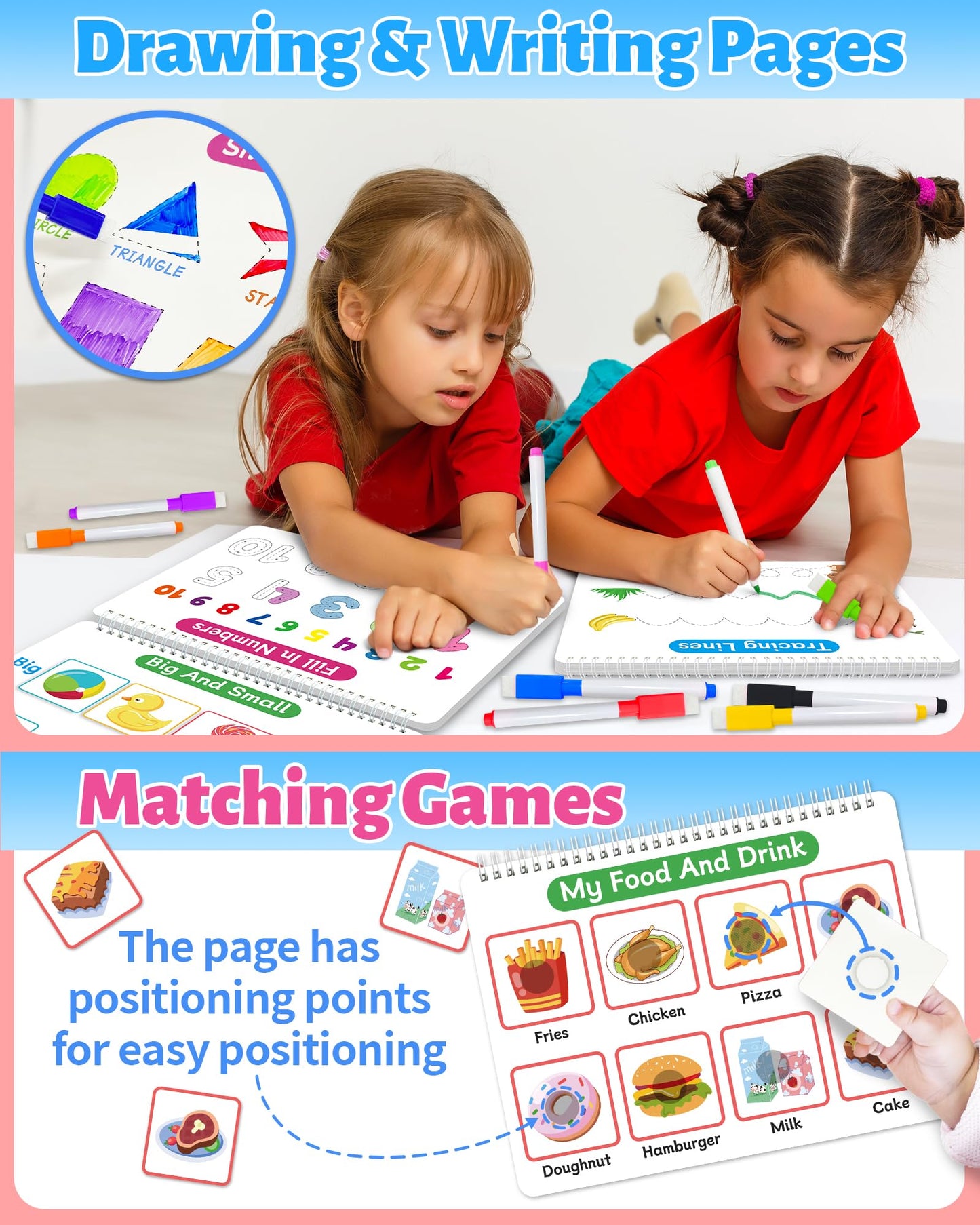 Benresive Montessori Busy Book for Toddlers 3-5 | Travel-friendly Preschool Activities & Creative Learning