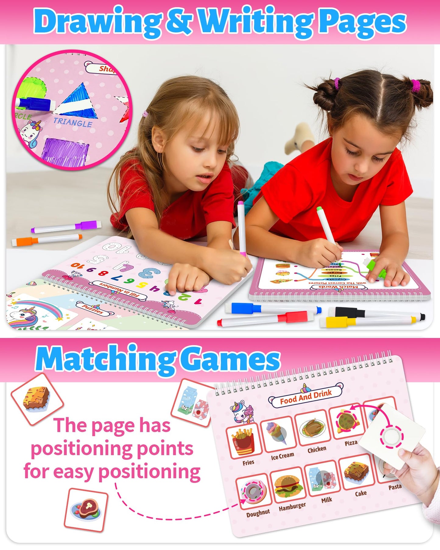 Benresive Montessori Busy Book for Toddlers 3-5 | 15 Themes, Travel-Friendly 8x12 Inch, Educational Toy Gift