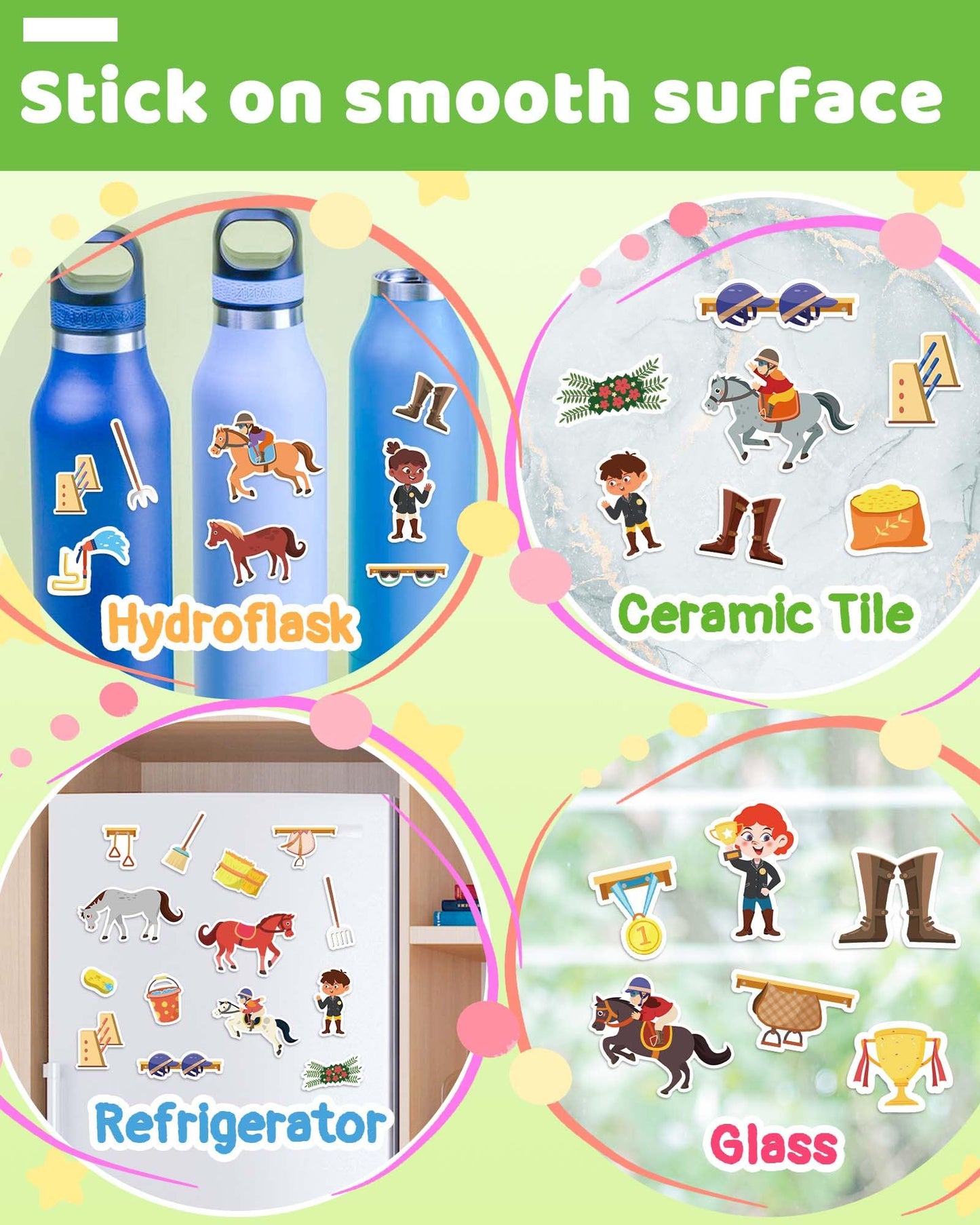 Benresive Reusable Sticker Book for Toddlers – Riding Theme | Travel Activities