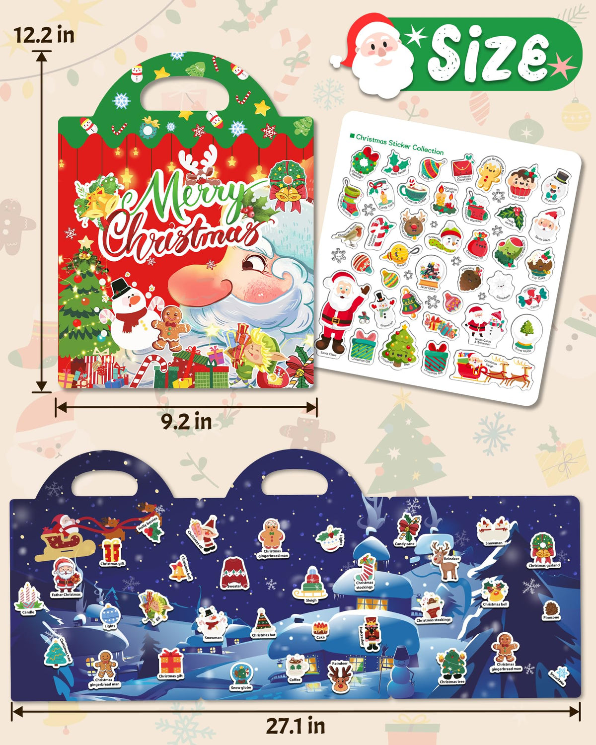 Benresive Reusable Sticker Books for Kids – Toddler Travel Activities & Crafts (Ages 3+)