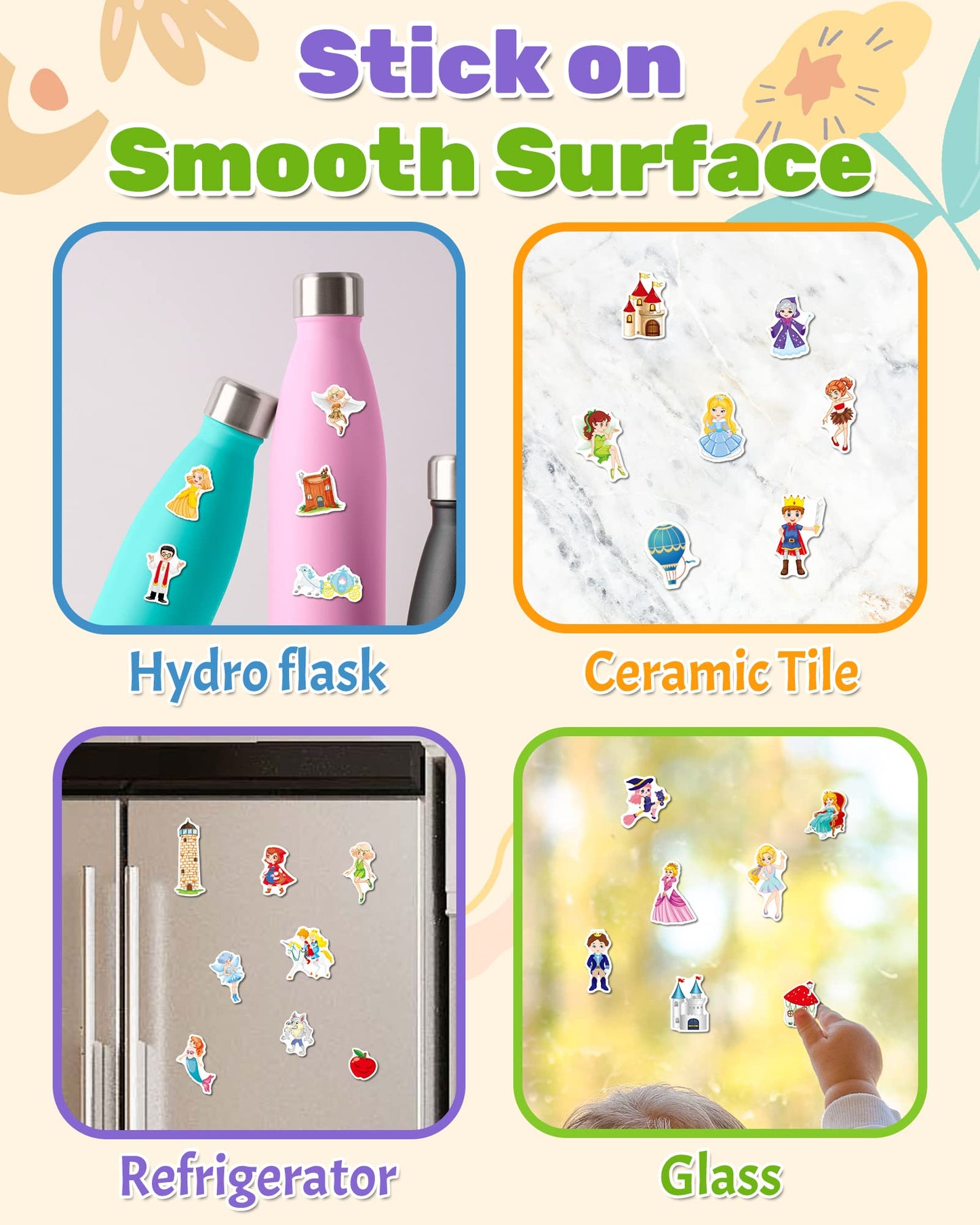 Benresive Reusable Fairy Sticker Book for Toddlers – Travel Fun & Screen-Free Craft
