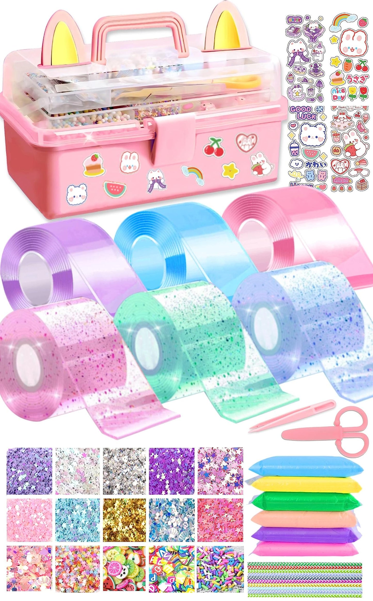 BENWIL 6-Piece Nano Tape Bubble Kit for Kids | DIY Squishy Maker & Gift