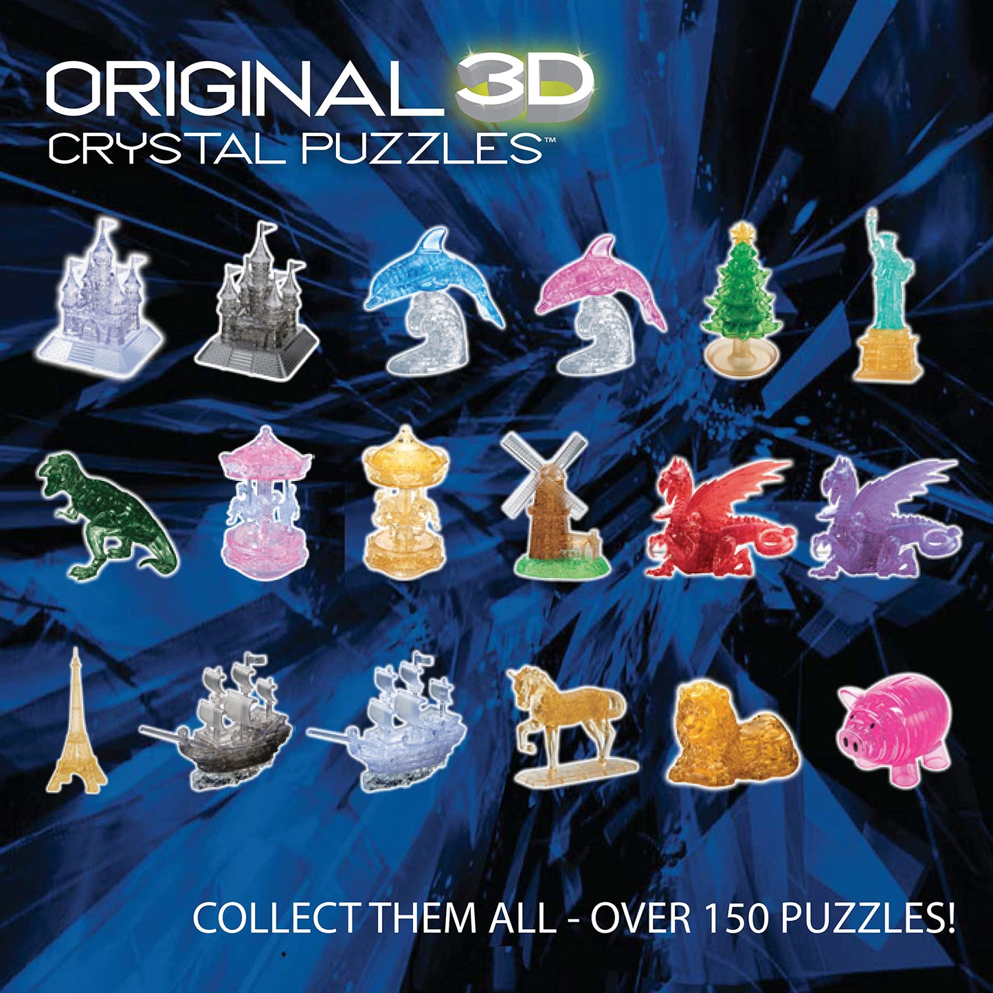 BePuzzled Statue of Liberty Deluxe Original 3D Crystal Puzzle – Challenging, Beautiful to Display