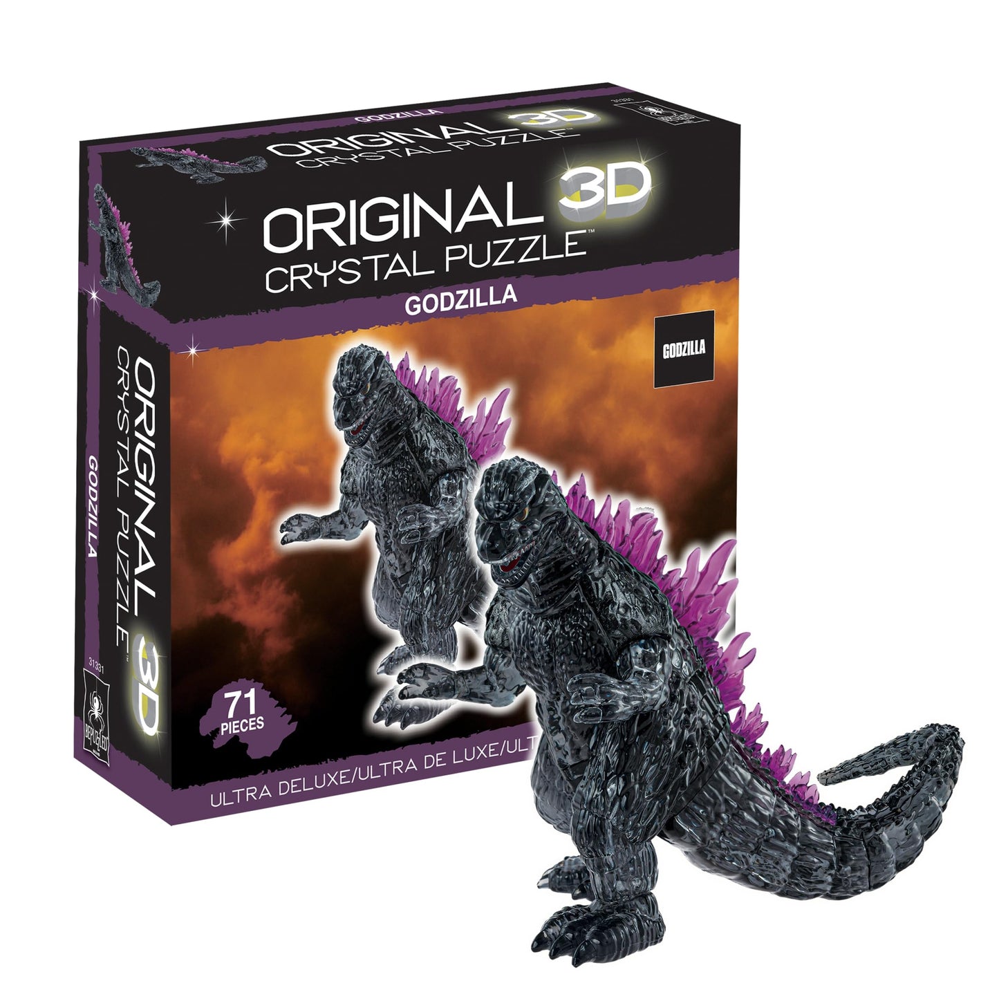 Bepuzzled Godzilla Ultra Deluxe 3D Crystal Puzzle – Original 3D Crystal Puzzles