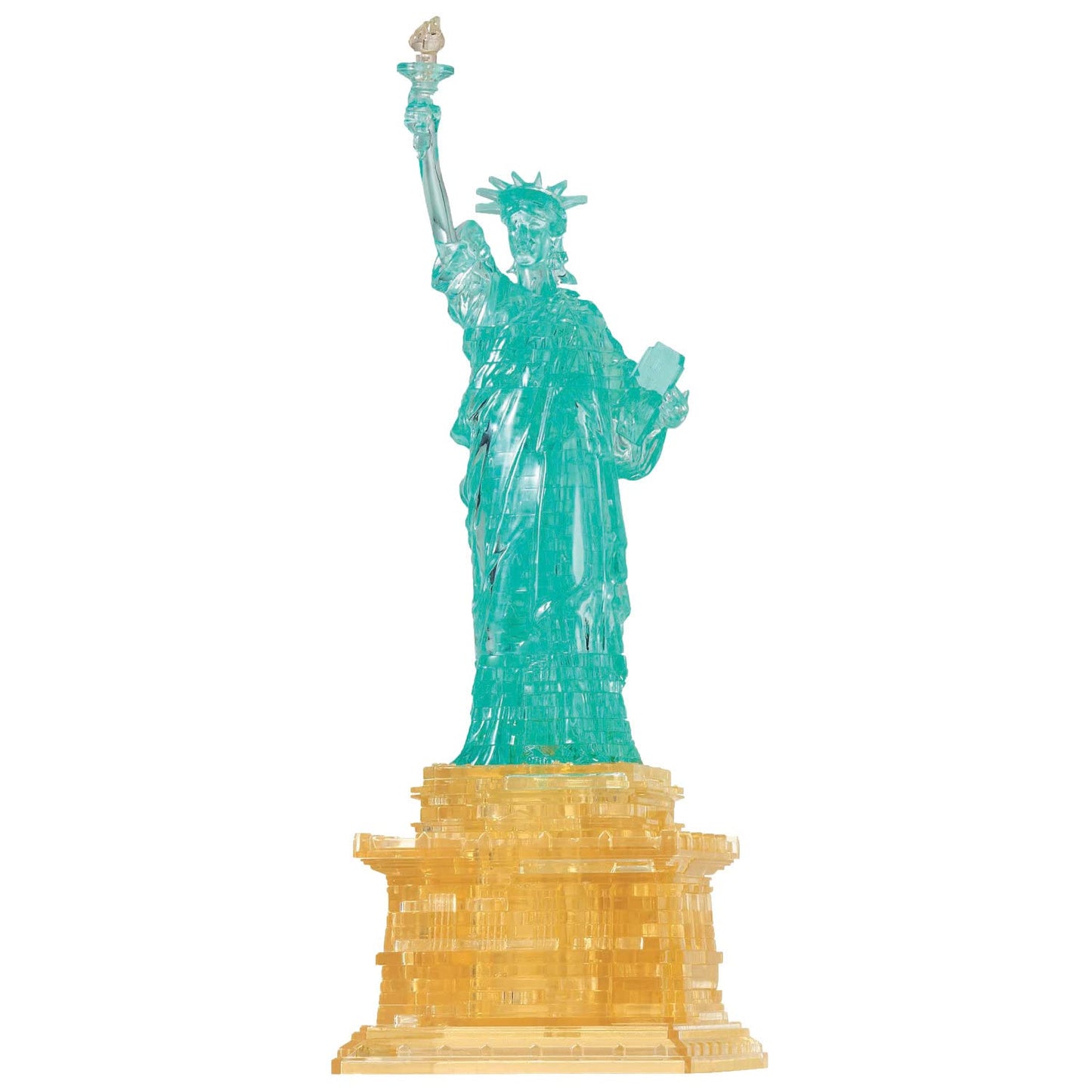 BePuzzled Statue of Liberty Deluxe Original 3D Crystal Puzzle – Challenging, Beautiful to Display